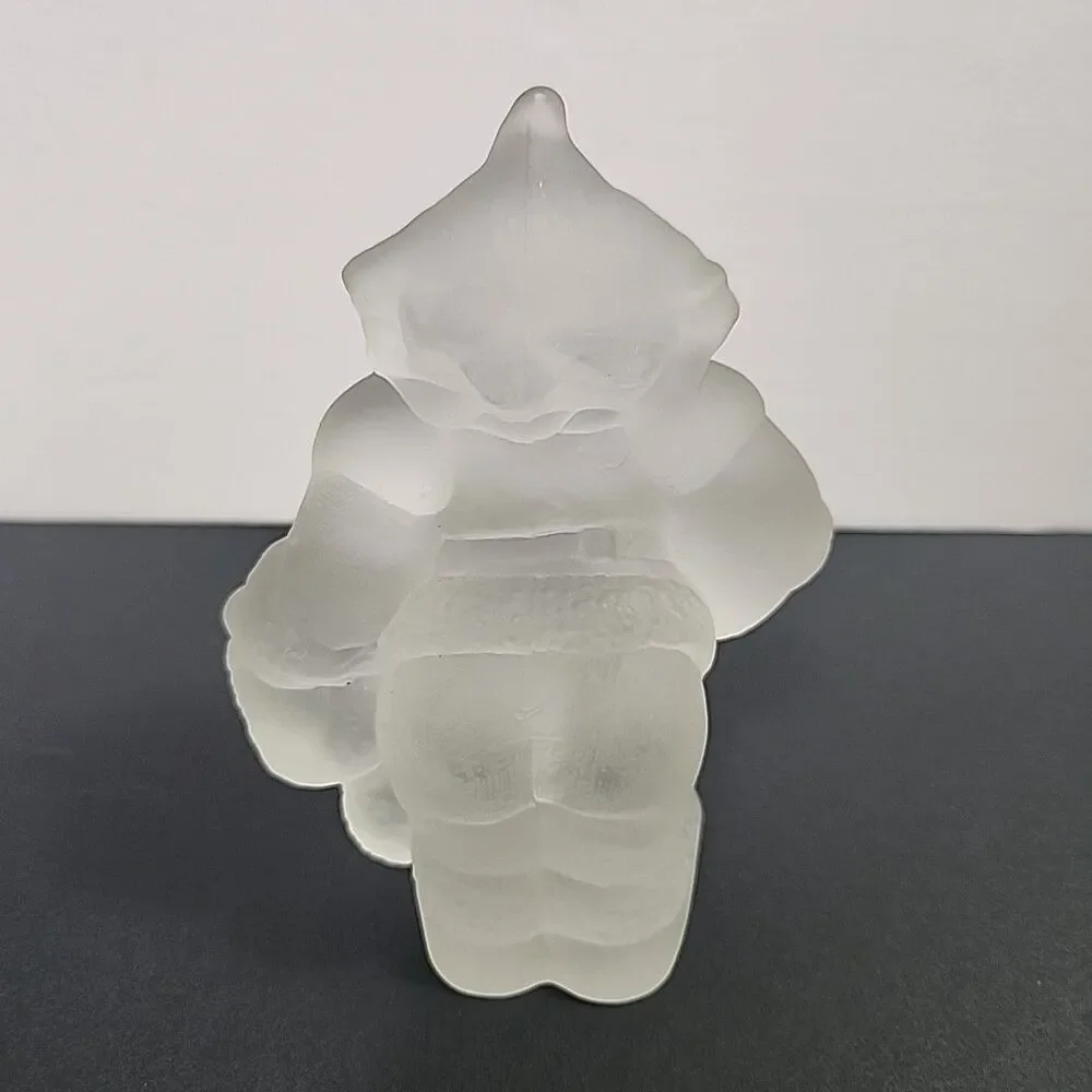 Vtg Frosted Santa Claus House Of Lloyd Christmas Figurine Paperweight Heavy
